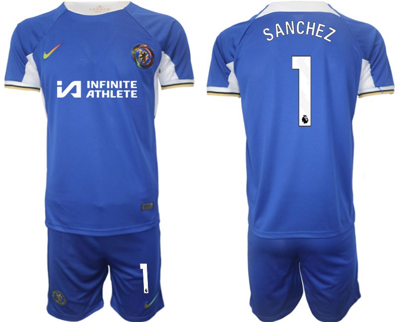 Men 2023-2024 Club Chelsea FC home blue #1 Soccer Jersey